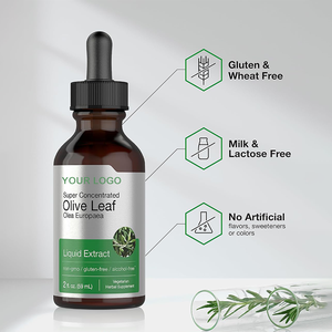 Extrait de feuille d'olivier <span class=keywords><strong>Olea</strong></span> <span class=keywords><strong>Europaea</strong></span> Naturel en gouttes liquides orales – Soutien immunitaire et antioxydant, Soutien énergétique, Complément alimentaire pour adultes - Product Image 3