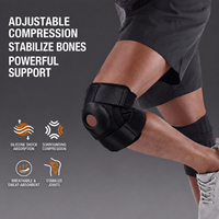 Genouillère de sport avec support à ressort double face, protection articulaire de compression unisexe pour la course à pied, le cyclisme, la randonnée, soulagement de la douleur
