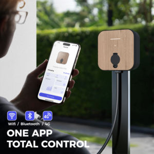 เครื่องชาร์จรถยนต์ไฟฟ้าแบบติดผนังอัจฉริยะ 22 กิโลวัตต์ พร้อมสายชาร์จ Type <span class=keywords><strong>2</strong></span> ควบคุมผ่านแอปพลิเคชันสำหรับใช้ในบ้าน - Product Image 6