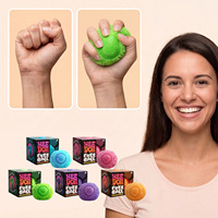 Jouet en peluche fleur souriante Needoh transfrontalier, boule moelleuse à presser, jouet anti-stress, balle anti-stress