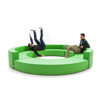 Rundes Sitzsofa Maßgefertigte Moderne Wohnmöbel Spezielle Stühle Kundenspezifischer Outdoor-FRP-Hocker