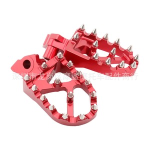 Pédales larges rouges pour modification de moto Cr250r Cr125r Cr50 - Product Image 1