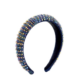Wholesale Hair Accessories Luxury Diamond Hairband <strong>Beads</strong> Baroque Bling Crystal Rhinestone <strong>Headband</strong> for Women Girls - Product Image 5
