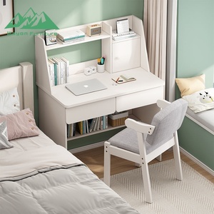 <span class=keywords><strong>Escritorio</strong></span> de Computadora Moderno y Minimalista Wayon de MDF con Estantería Integrada para Dormitorios Pequeños - Product Image 5