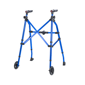 รถช่วยเดินพับได้ ยี่ห้อ Shunkangtai ทำจากอลูมิเนียมอัลลอย พร้อมล้อ PVC และแผ่นรองสำหรับหิมะ ปรับระดับได้ ใช้ได้ทั้งในร่มและกลางแจ้ง - Product Image 2