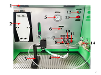 Probador de inyector Common Rail, Analizador de motor eléctrico alimentado por batería, nuevo detector, 2 inyectores, diésel, CA, 2 unidades