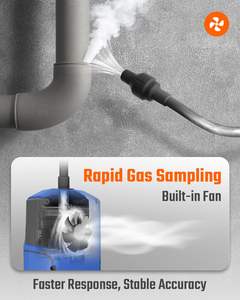 Prob ile gaz kaçak dedektörü tespit aralığı 0-10000 PPM Data3 türleri Alarm doğal gaz dedektörü propan metan endüstriyel ev - Product Image 2