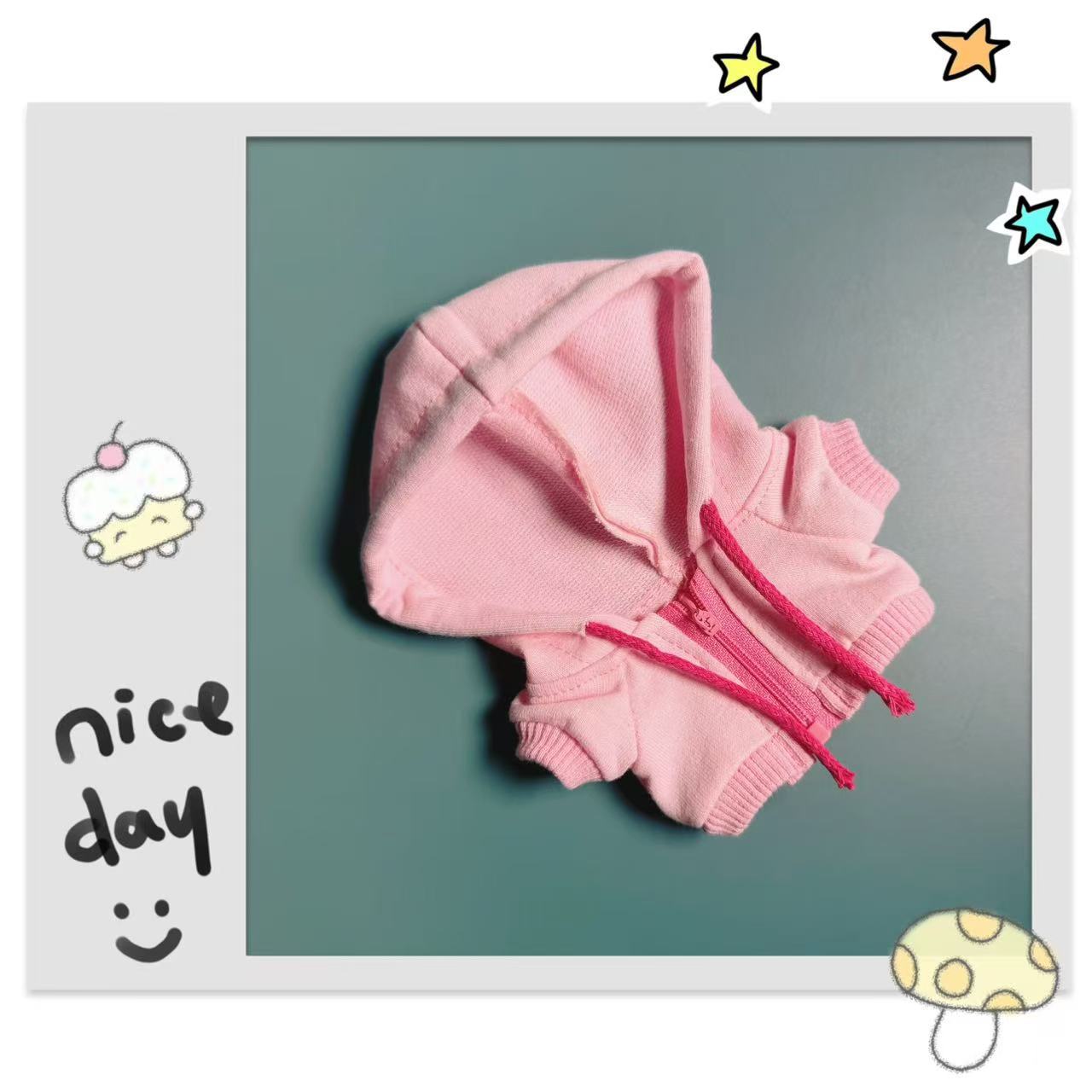 Labubu hoodie girl powder