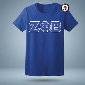 Camiseta bordada de Zeta Phi Beta Soror para mujer, Camiseta de algodón personalizada - Product Image 2
