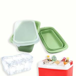 Kelutd Vente en gros : Moule à glace en silicone écologique avec couvercle inclus, facile à utiliser, plateau pliable personnalisable de 3600 ml avec logo sur mesure - Product Image 1