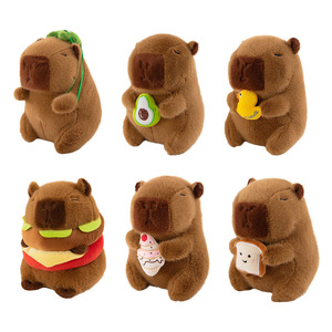 Juguete de Peluche de Capibara Suave, Estilo Veraniego, Lindo, Venta al por Mayor de Fábrica, Muñeco de Capibara, Regalo de Cumpleaños para Niños, Relleno de Algodón PP, Unisex - Product Image 3