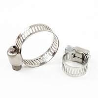 Collier de serrage réglable robuste en acier inoxydable galvanisé, type américain et allemand, pour tuyau de radiateur, pièce de rechange automobile