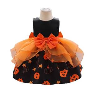Nuevo Diseño al por Mayor, Vestido de Calabaza en Capas para Niñas, Disfraz de Otoño para Bebés y Niños, Vestidos de Halloween para Niñas - Product Image 2