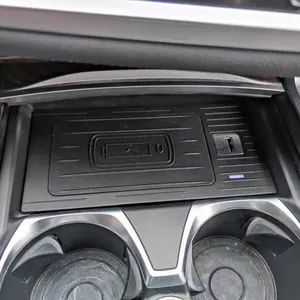 Caricatore Wireless per Auto <span class=keywords><strong>BMW</strong></span> Serie 7 G11 G12, Accessori, Piastra di Ricarica Rapida, Adattatore per Accendisigari 12-24V, Modifica Interna - Product Image 3