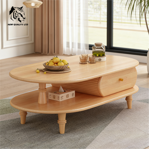 factory wholesale best price customize <b>large</b> stock eco-friendly new designed side table living room furniture wood coffee table - Product Image 1