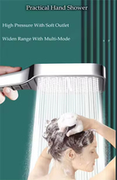 Ensemble de douche à main multifonctionnel ABS à poignée unique, design moderne, idéal pour hôtels et appartements – Meilleures ventes