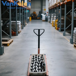 รถ<span class=keywords><strong>ยก</strong></span>พาเลทแบบแมนนวล VKL รับน้ำหนักได้ 400 กก. รับประกัน <span class=keywords><strong>1</strong></span> ปี รถเข็นขนย้ายอเนกประสงค์สำหรับตะกร้าพลาสติกใส่ไข่ - Product Image 5