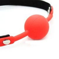 Produits BDSM, balle de gag buccal en cuir PU, plug bouche, jouets sexuels SM pour adultes pour jeux coquins