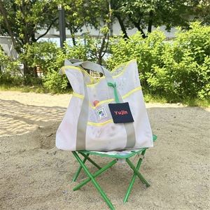 Extra <b>Large</b> Capacity Tote <b>Beach</b> <b>Bags</b> Reusable Mesh <b>Beach</b> <b>Bag</b> for Outdoor Travel Daily Storage - Product Image 3
