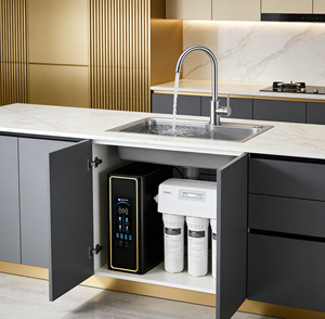 Système de filtration d'eau par osmose inverse à 6 étapes pour usage domestique avec osmose et système de filtration à 6 étapes (PP+CTO+PP+RO+T33+Minéraux) - Product Image 1