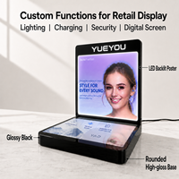 Expositor de Acrílico con Retroiluminación LED, Resistente al Agua, para Auriculares Inalámbricos, Base Redonda Brillante, Expositor Personalizado