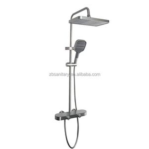 Ensemble de douche té<span class=keywords><strong>l</strong></span>éphonique Salle de bain avec douche à <span class=keywords><strong>eau</strong></span> froide et chaude Mélangeur de baignoire Système de douche Ensembles de robinets - Product Image 1