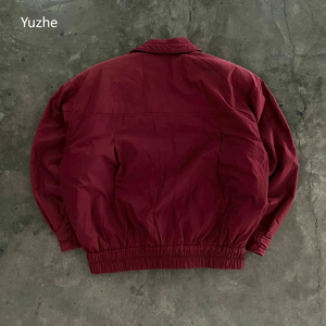 Custom Working <strong>Jacket</strong> Men Heavy Firefighter Fireman Lobster Clasp Button <strong>Red</strong> Heavy <strong>Denim</strong> <strong>Jacket</strong> Texture <strong>Denim</strong> Work-wear Bomber - Product Image 2