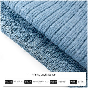 Yuze בד אנגורה פסים מוברש בדים טלאס לנשים סוודרים - Product Image 2