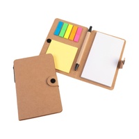 Bloc-notes avec couverture en papier kraft A6, logo personnalisé, bloc-notes adhésif en gros, mini bloc-notes avec stylo