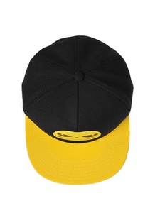 100% cotton 5 panel yellow face screen printing pattern cap - Product Image 3