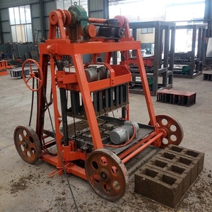 Küçük mobil beton yumurta Siemens Hollow katı blok tuğla döşeme basın yapma makineleri çimento renk finişer tuğla yapma makinesi - Product Image 2