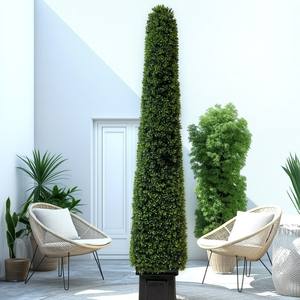 Arbustos <span class=keywords><strong>de</strong></span> boj piramidal artificial para exteriores, árbol <span class=keywords><strong>de</strong></span> <span class=keywords><strong>pino</strong></span> <span class=keywords><strong>de</strong></span> hoja perenne <span class=keywords><strong>de</strong></span> topiario sintético <span class=keywords><strong>de</strong></span> plástico para el hogar, jardín, fiestas <span class=keywords><strong>de</strong></span> cumpleaños, paisajistas - Product Image 2