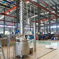 Alambic en acier inoxydable ZJ 500L pour distillerie, équipement de distillation d'alcool, machine à alambic à chemise pour distillerie