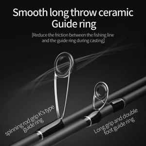 คันเบ็ด <span class=keywords><strong>LINNHUE</strong></span> UL Super Soft Micro-rod 1.68/1.8/1.98/2.1 เมตร 2 ท่อน สำหรับตีเหยื่อปลอม แบบสปินนิ่งและแบบแคสติ้ง  สำหรับตีไกล - Product Image 3