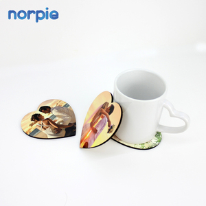 รูปแบบที่กำหนดเองทำส่วนบุคคลไม้100มิลลิเมตรระเหิดหัวใจว่างเปล่า MDF จานรองแก้ว - Product Image 6