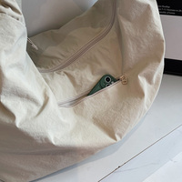 Große Kapazität Tragetasche Einfarbig Modisch Lässige Einzel-Schultertasche Canvas Pendler Casual Einkaufstasche