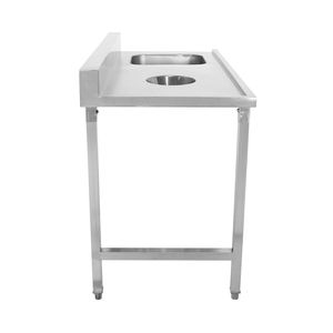 โต๊ะ<span class=keywords><strong>ล้าง</strong></span><span class=keywords><strong>จาน</strong></span>แบบมืออาชีพพร้อมอ่างล้าง<span class=keywords><strong>จาน</strong></span>และรูขยะมีวัสดุกัน<span class=keywords><strong>น้ำ</strong></span>มันกระเด็น - Product Image 5