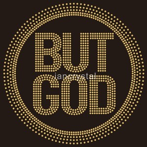 Transfert thermocollant personnalisé avec strass 'God Don't Play About Me' pour T-shirt, motif chrétien de foi - Product Image 2