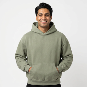 Pulls à capuche et sweatshirts à capuche grande taille pour hommes hiver sweats à capuche unis surdimensionnés personnalisés 100% coton vierge - Product Image 1