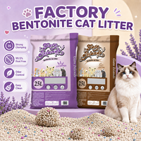 Litière pour chat en bentonite à agglomération rapide 3S, 99,5 % sans poussière, 5L 10L 25L, pour grossistes et animaleries
