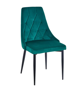 <span class=keywords><strong>Chaise</strong></span> noire moderne de restaurant de décoration intérieure de <span class=keywords><strong>velours</strong></span> de tissu avec le siège arrière solide de coussin de mousse - Product Image 2