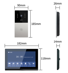 <span class=keywords><strong>Interphone</strong></span> numérique ultra-mince 2V1 pour villa européenne avec appel en un clic, commutateur PoE, étanche IP65, surveillance à distance TUYA, vente en gros - Product Image 2