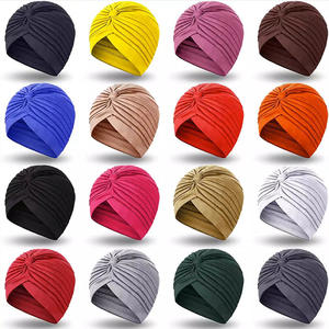 HZM-25417 ethnique mode Bandana casquettes de couchage pour femmes <span class=keywords><strong>pas</strong></span> <span class=keywords><strong>cher</strong></span> tête enveloppes Turbans Hijabs solide Polyester africain <span class=keywords><strong>Bonnet</strong></span> chapeaux - Product Image 4