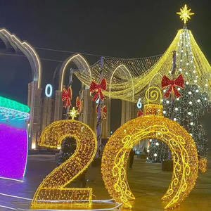 Lumière LED commerciale en forme d'arche de cheval pour centre commercial, <span class=keywords><strong>parc</strong></span> à thème et décoration d'événements de Noël et du <span class=keywords><strong>Nouvel</strong></span> <span class=keywords><strong>An</strong></span> - Product Image 6