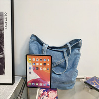 Nouveau sac en jean pour femme de style minimaliste et luxueux, sac à main multifonctionnel décontracté, sac à bandoulière minimaliste urbain tendance