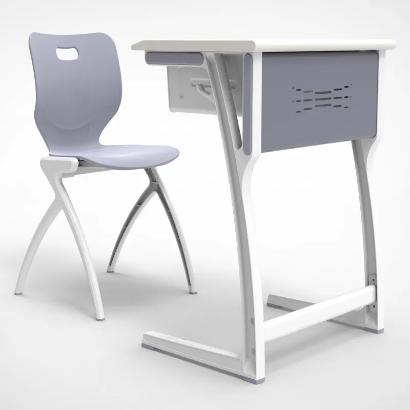 JY-E202 new style 2022 middle college university classroom single or double School desk and chair