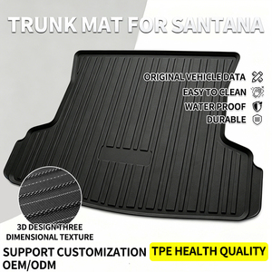 Tapete para Maletero de Coche, Material TPE Resistente al Agua, para Volkswagen Santana 2013-2025, Diseño ODM - Product Image 1