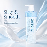 Shampoo sans sulfate Cansong, kératine, collagène, vitamine E, hydratant pour cheveux colorés, secs et abîmés, réparation, nourrissant, lissant