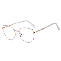 MS 91718 2025 Nuevas Gafas Ópticas para Mujer, Montura Delgada de Metal, Anti Luz Azul, Diseño Moderno, Logotipo Personalizado