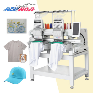 Máquinas de Coser Industriales Computarizadas Multifuncionales para Bordado, Máquina de Bordar de 2 Cabezas para Camisetas - Product Image 1